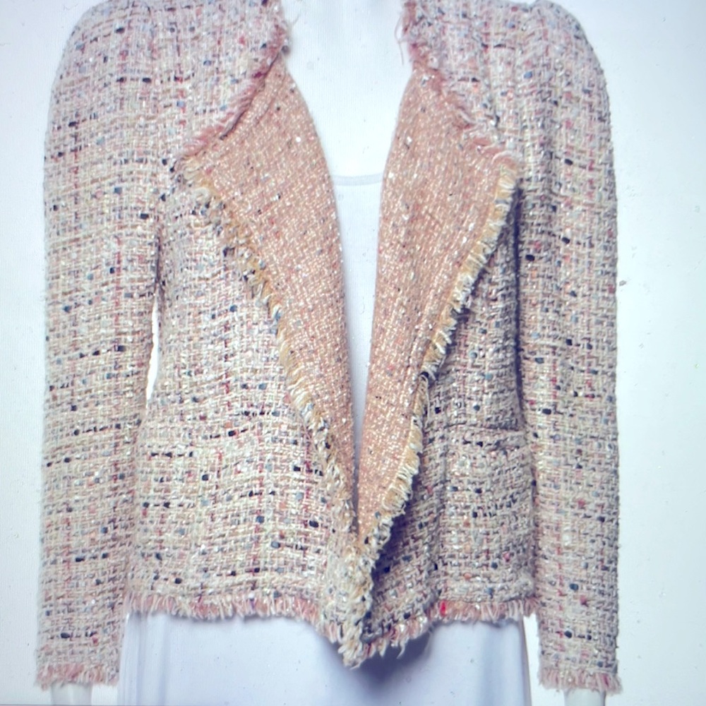 NWT IRO Pink tweed jacket. Gorgeous! Brand new!! FR 42 US 8-10